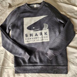 Seattle Aquarium Shark Conservation Sweatshirt No Hood Size Small